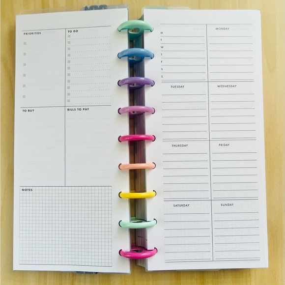 Skinny classic Happy planner size inserts weekly layout - Picture 4 of 5